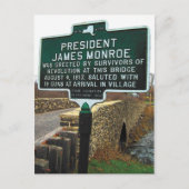 President James Monroe Stone Bridge Briefkaart (Voorkant)