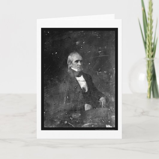 President James Polk Daguerreotype 1849 Kaart (Voorkant)