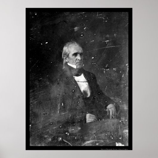President James Polk Daguerreotype 1849 Poster (Voorkant)