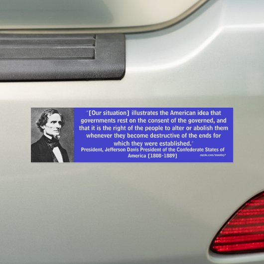 President Jefferson Davis Bumper 8 Bumpersticker (Op auto)