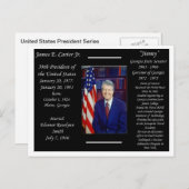 President Jimmy Carter Briefkaart (Voorkant / Achterkant)