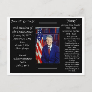 President Jimmy Carter Briefkaart