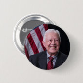 President Jimmy Carter Smiling Ronde Button 5,7 Cm (Voorkant /achterkant)