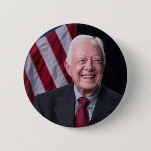 President Jimmy Carter Smiling Ronde Button 5,7 Cm
