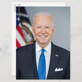 President Joe Biden 2021 Portret groot Briefkaart