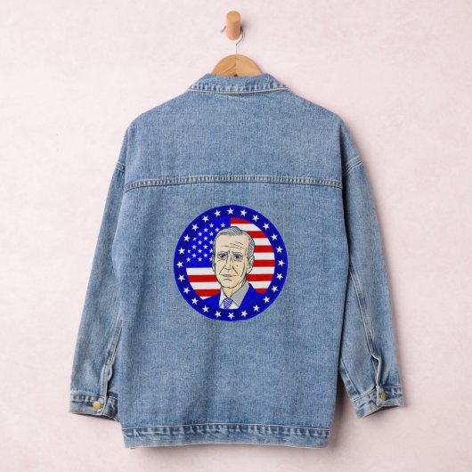 president Joe Biden Amerikaanse vlag Denim Jacket (Hangar)