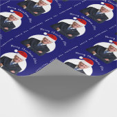 President Joe Biden en Santa Hat Cadeaupapier (Hoek)