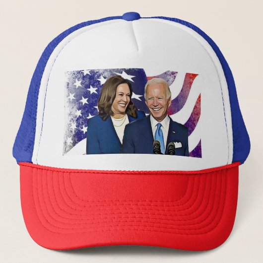 President Joe Biden en VP Kamala Harris 2020 Trucker Pet (Voorkant)