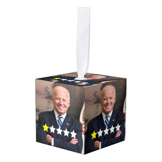 President Joe Biden Goedkeuringsbeoordeling Decoratie (Voorkant hoekig)
