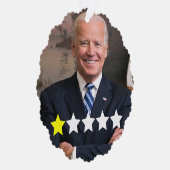 President Joe Biden Goedkeuringsbeoordeling Ornament Kaart (Rechts)