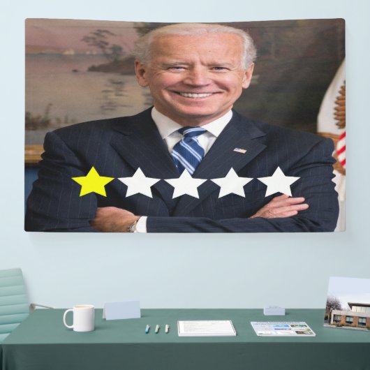 President Joe Biden Goedkeuringsbeoordeling Spandoek (Beurs)