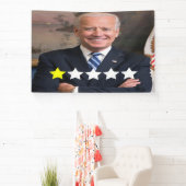 President Joe Biden Goedkeuringsbeoordeling Spandoek (Insitu)