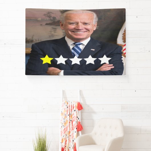 President Joe Biden Goedkeuringsbeoordeling Spandoek (Insitu)
