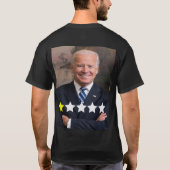 President Joe Biden Goedkeuringsbeoordeling T-shirt (Achterkant)