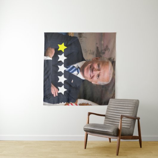 President Joe Biden Goedkeuringsbeoordeling Wandkleed (In Situ (horizontaal))