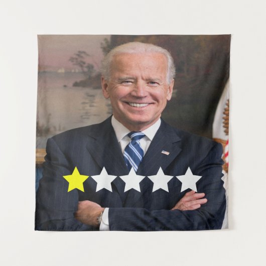 President Joe Biden Goedkeuringsbeoordeling Wandkleed (Voorkant)