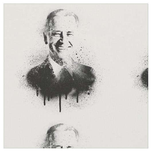 President Joe Biden Graffiti Art Stof (Close Up)