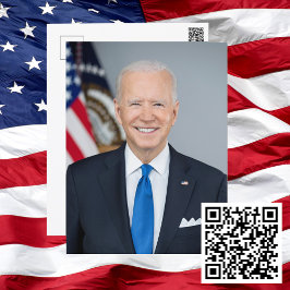 President Joe Biden Officiële 2021 Portret Briefkaart