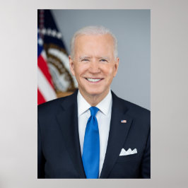 President Joe Biden Officiële 2021 Portret Grote Poster