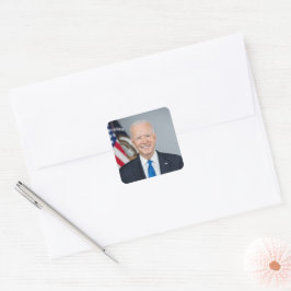 President Joe Biden Officiële 2021 Portret Vierkante Sticker
