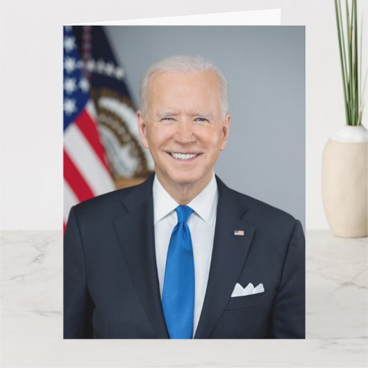 President Joe Biden Officiële Verjaardag Kaart (Voorkant)