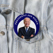 President Joe Biden Portrait Ronde Button 4,0 Cm (In situ)