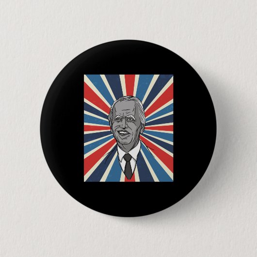 President Joe Biden Ronde Button 5,7 Cm (Voorkant)