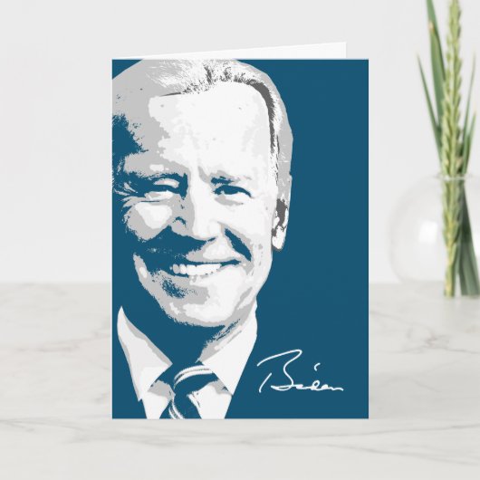 President Joe Biden Signature Kaart (Voorkant)