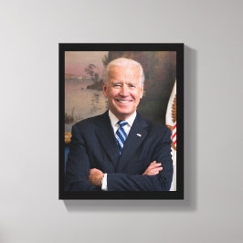 President Joe Biden Voormalig VP Officieel portret Canvas Afdruk