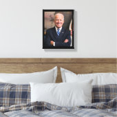 President Joe Biden Voormalig VP Officieel portret Canvas Afdruk (Insitu (Slaapkamer))