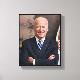 President Joe Biden Voormalig VP Officieel portret Canvas Afdruk