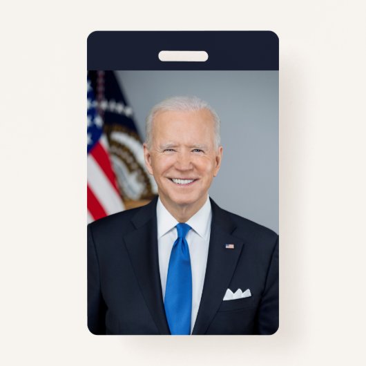 President Joe Biden White House Portrait   Badge (Voorkant)
