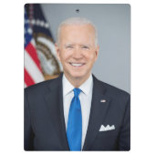 President Joe Biden White House Portrait Clipboa Klembord (Achterkant)
