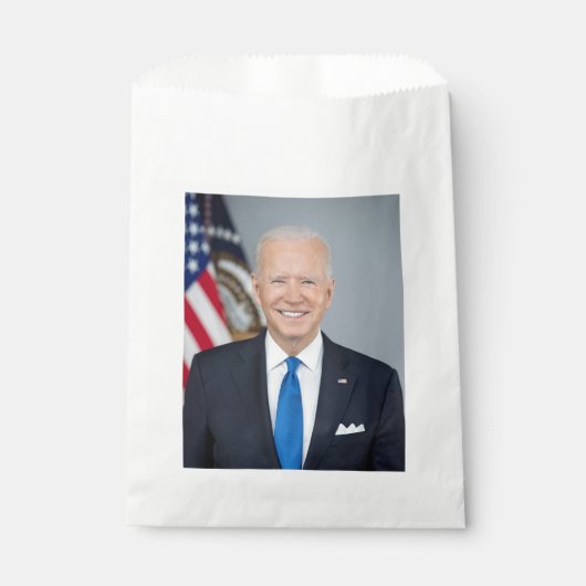 President Joe Biden White House Portrait Favor Bedankzakje (Voorkant)