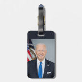 President Joe Biden White House Portrait Luggage Bagagelabel (Achterkant verticaal)