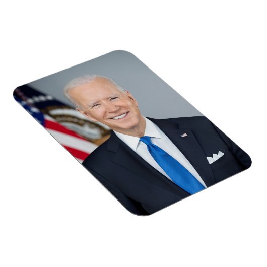 President Joe Biden White House Portrait Magnet Magneet (Rechterzijde)