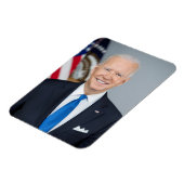 President Joe Biden White House Portrait Magnet Magneet (Linkerzijde)