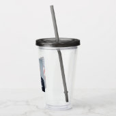 President Joe Biden White House Portret Acryl Drinkbeker (Links)