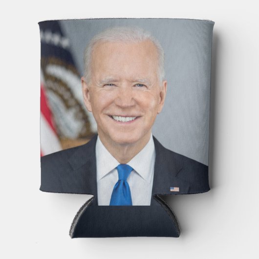 President Joe Biden White House Portret Bottle Blikjeskoeler (Voorkant)