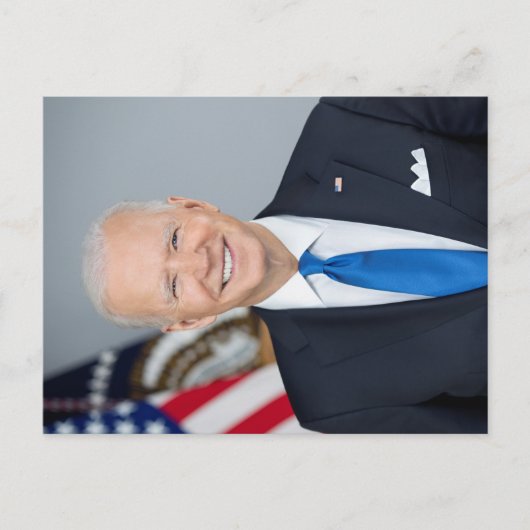 President Joe Biden White House Portret Briefkaart (Voorkant)