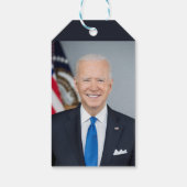 President Joe Biden White House Portret Cadeaulabel (Achterkant)