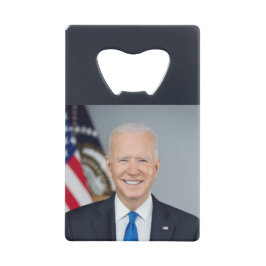 President Joe Biden White House Portret Creditkaart Flessenopener
