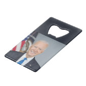 President Joe Biden White House Portret Creditkaart Flessenopener (Achterkant Gekanteld)