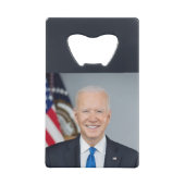 President Joe Biden White House Portret Creditkaart Flessenopener (Achterkant)