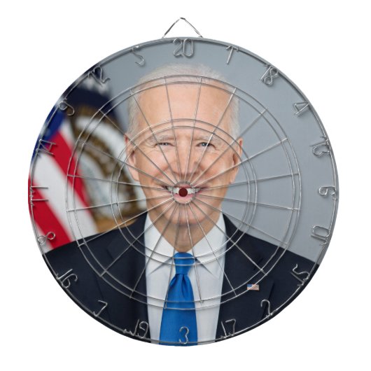 President Joe Biden White House Portret Dartbord (Voorkant)