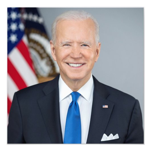 President Joe Biden White House Portret Foto Afdruk (Voorkant)
