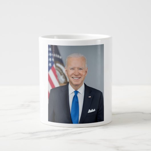 President Joe Biden White House Portret Giant C Grote Koffiekop (Voorkant)