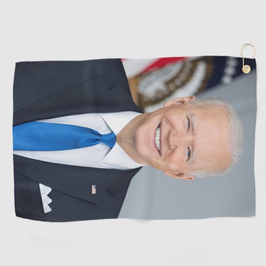 President Joe Biden White House Portret Golfhanddoek (Horizontaal)
