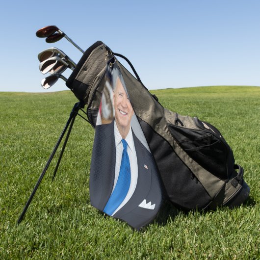 President Joe Biden White House Portret Golfhanddoek (Groen)