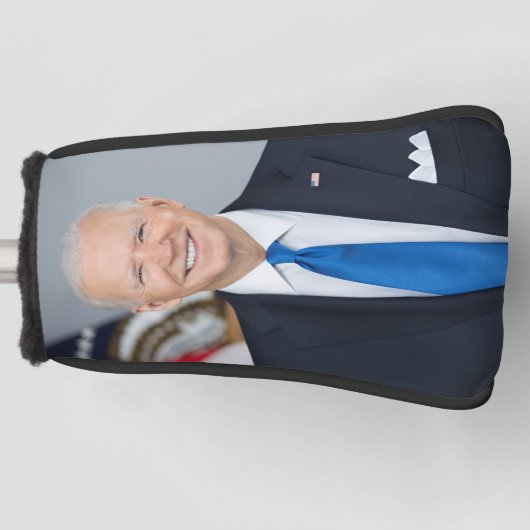 President Joe Biden White House Portret Golfheadcover (Voorkant)
